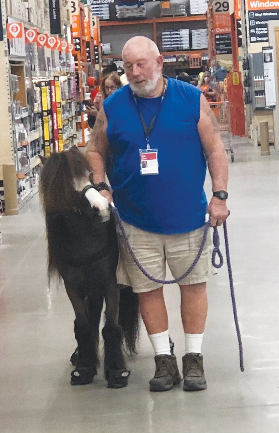 Dale Dunn, a resident and owner of Ravenwood Farms in Keystone Heights, is hosting the Pet Partners World’s Largest Pet Walk on Sept. 23 at the St. Johns County Equestrian Center. Dunn plans to walk his horse while his wife, Dale, is happiest around cats.
