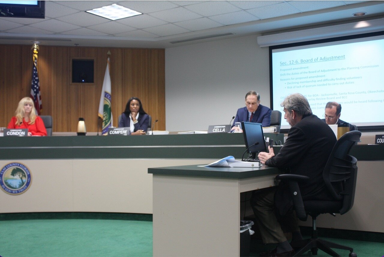 Zoning Chief Mike Brown told officials about the potential of shifting the duties of the Board of Adjustment to the Planning Commission through a proposed amendment.